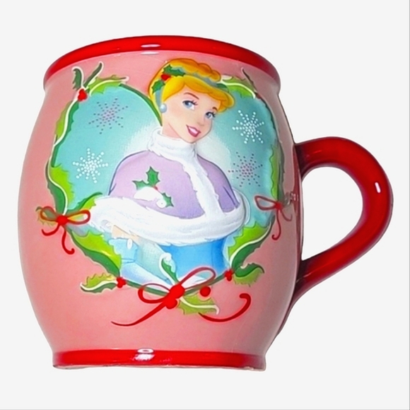 Vintage Disney Cinderella, Belle & Rapunzel Ceramic Mug - Picture 1 of 17